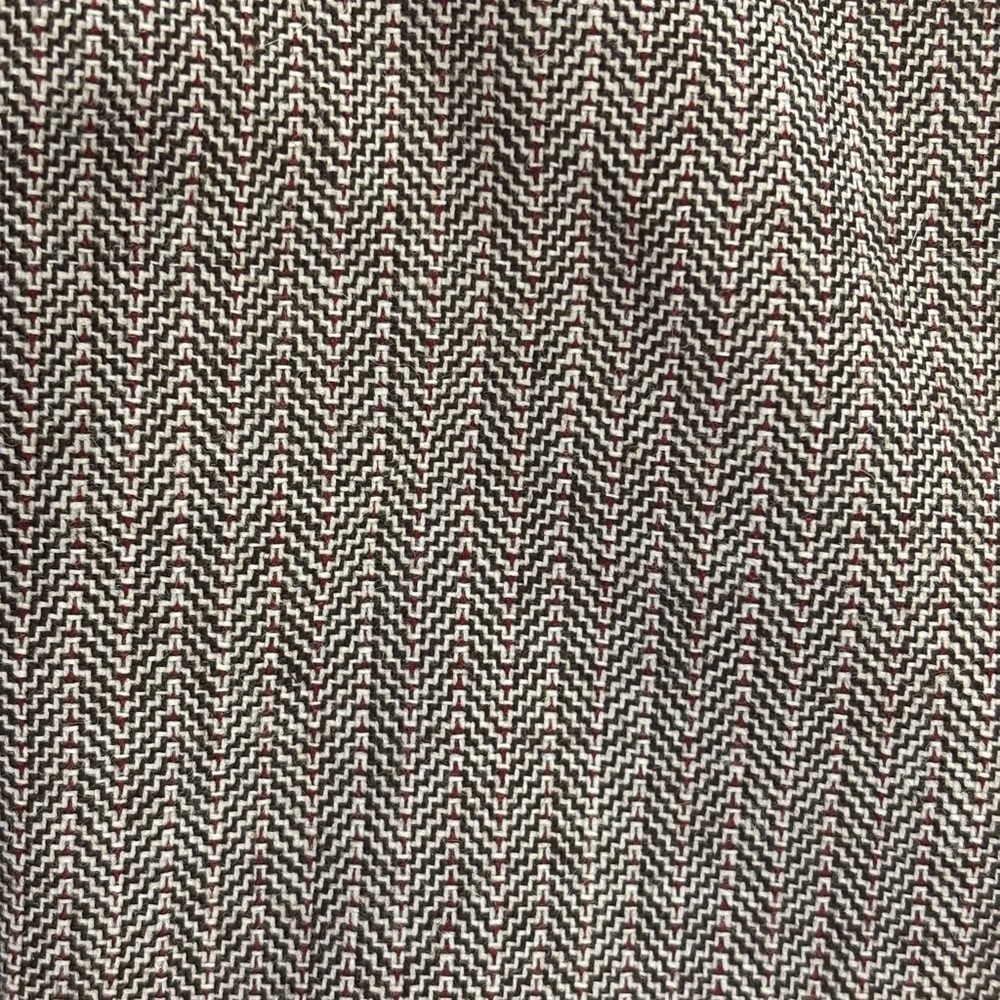 VINTAGE HERRINGBONE CROPPED PANT OLD MONEY QUIET LUXURY HARVE BERNARD SZ 16 - Picture 6 of 7